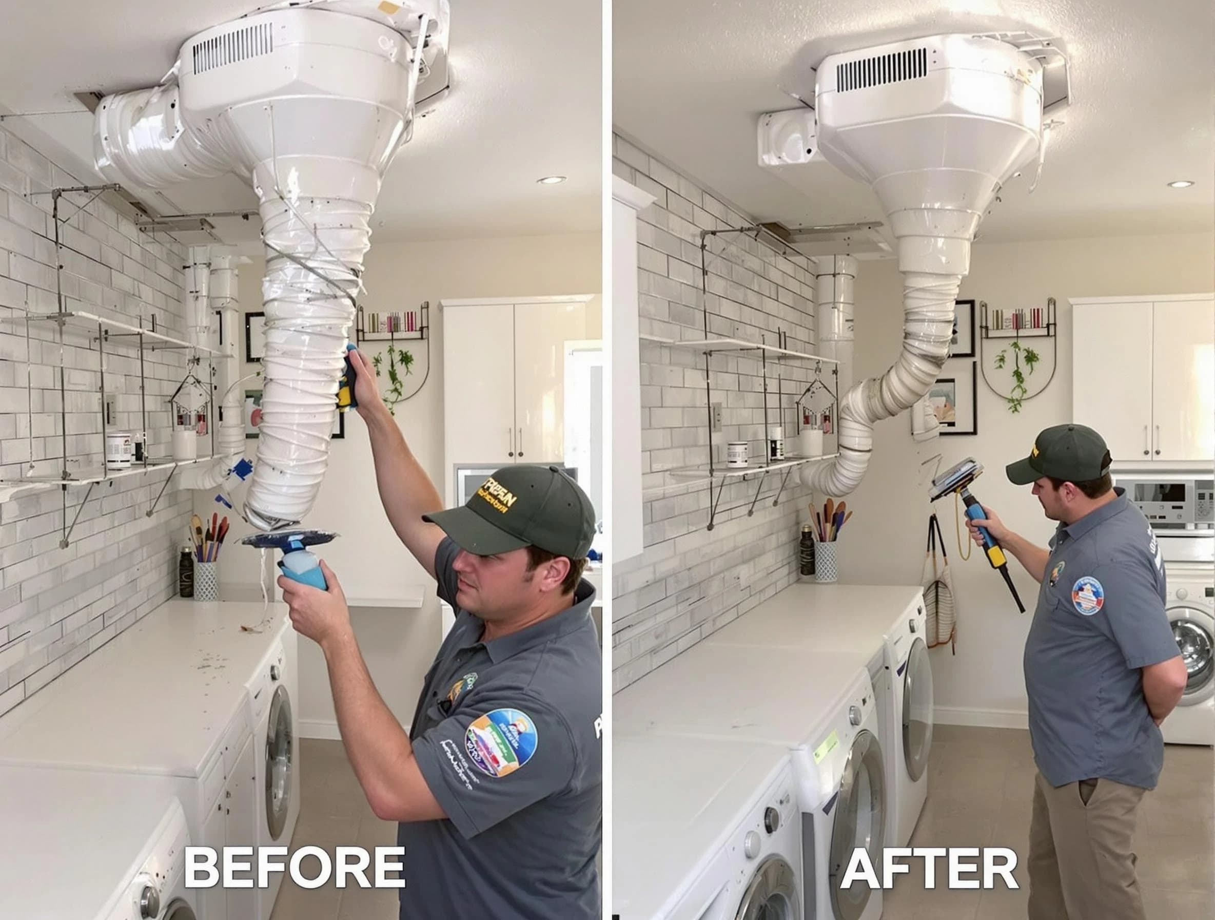 Professional dryer exhaust vent cleaning by Fort Lee Dryer Vent Cleaning in Fort Lee