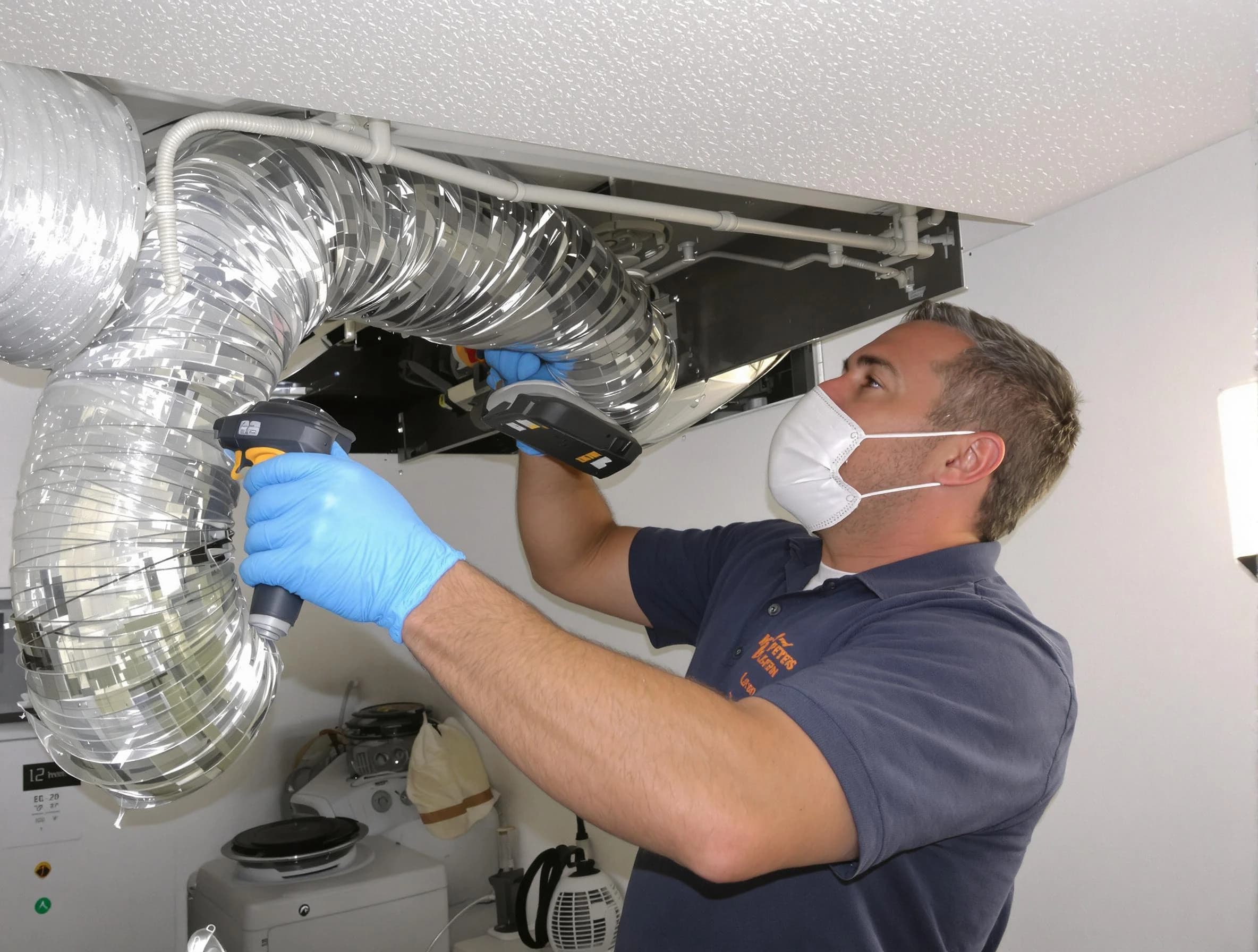 Fort Lee Dryer Vent Cleaning professional performing thorough residential dryer vent cleaning in Fort Lee