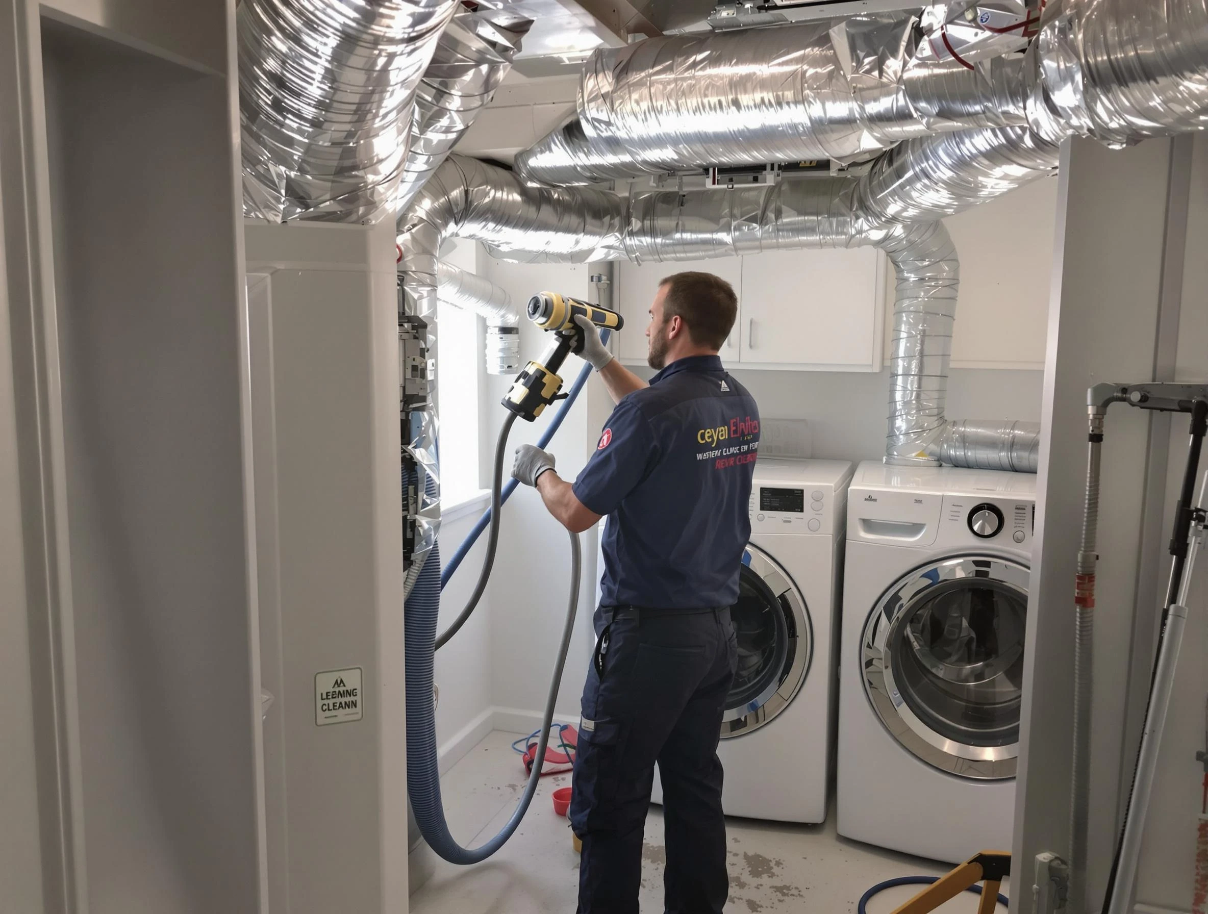 Fort Lee Dryer Vent Cleaning specialist using advanced equipment for thorough duct cleaning in Fort Lee