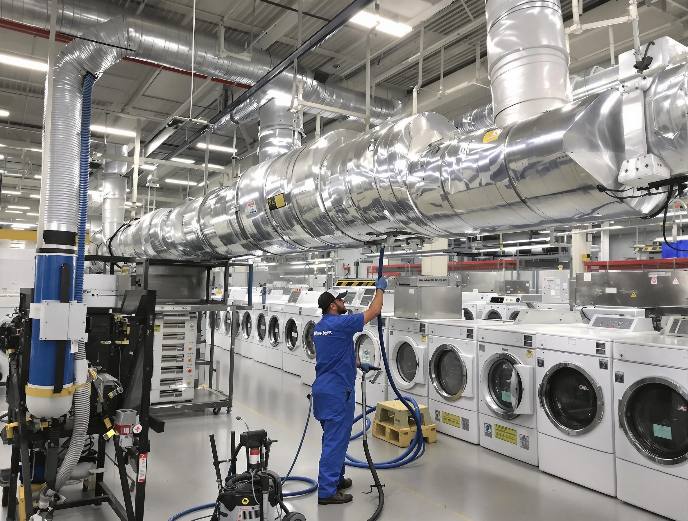 Fort Lee Dryer Vent Cleaning team performing heavy-duty industrial dryer vent cleaning in Fort Lee